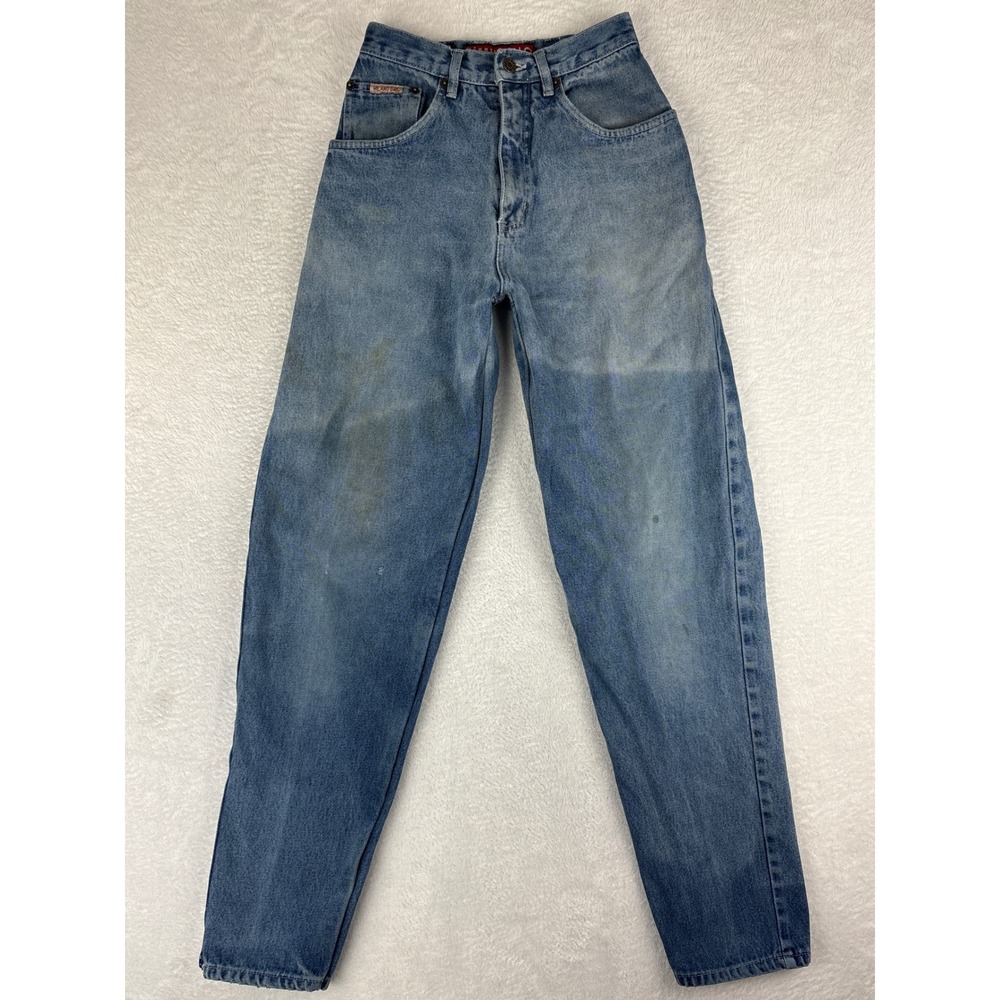 Milano High Waist Jeans Vintage Mom‎ Jeans 100% Cotton Denim Size 8 READ